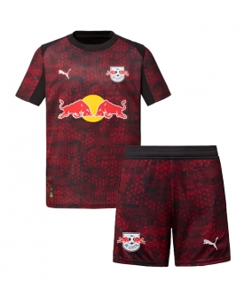 Billige Fotballdrakt RB Leipzig Replika Tredjedraktsett Barn 2025-26 Kortermet (med bukser)